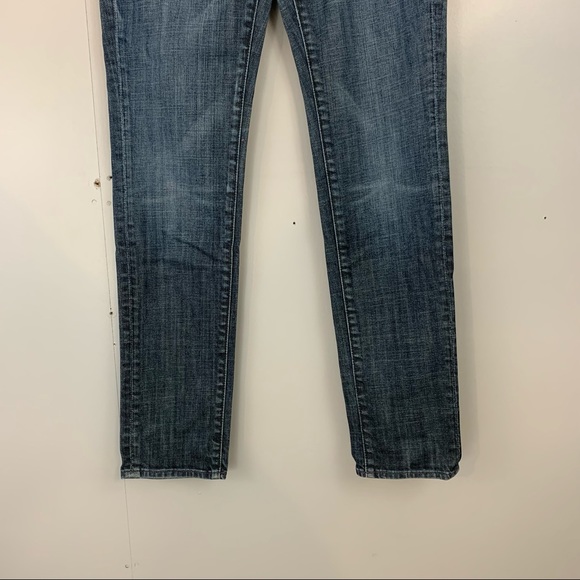 7 For All Mankind Roxanne Jeans Blue 30 Skinny Stretch - Picture 3 of 9